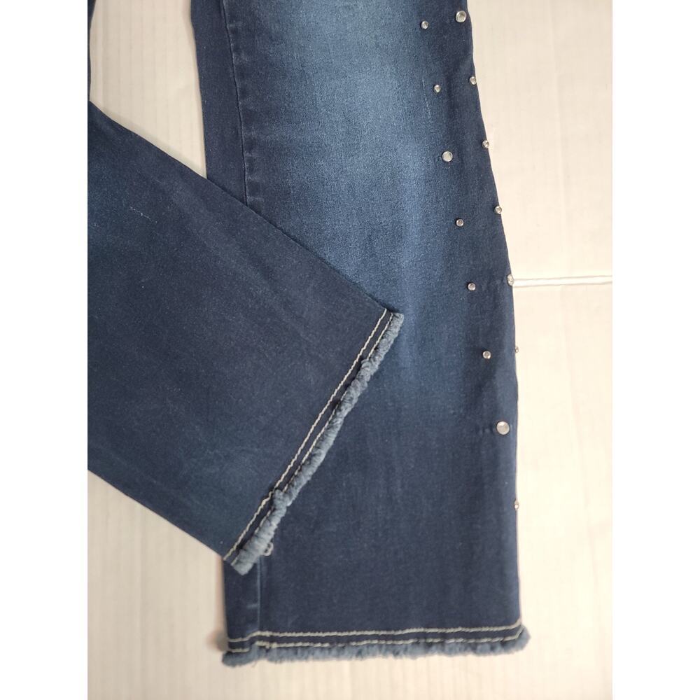 Revolt Jeans Sz 15/16 Straight Leg Low Rise Bling Vintage Y2k Rodeo Festival - Picture 4 of 9